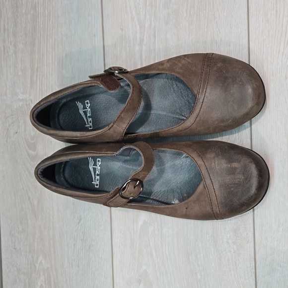 Dansko Women Fawna Leather Clog Mary Jane shoes sz 37/6.5-7 - Picture 4 of 12